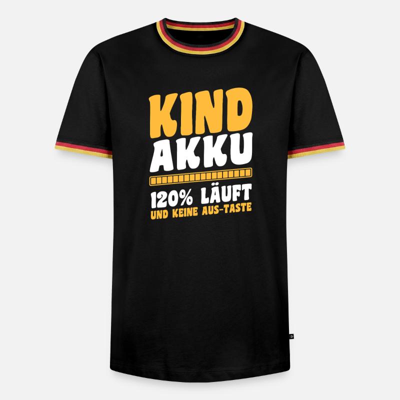 Mutter Team Mama - Männer Kontrast-T-Shirt - Schwarz/Dreifarbig