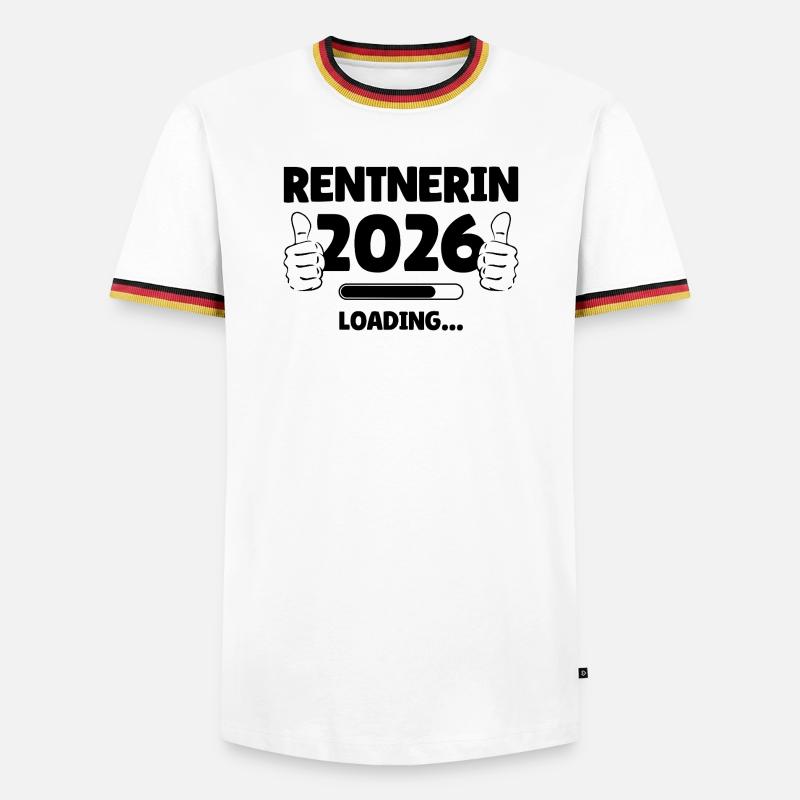 Retiree 2026 Loading Bar Design - Men's Ringer Shirt - white/tricolour