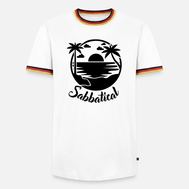 Sabbatical - Men's Ringer Shirt - white/tricolour
