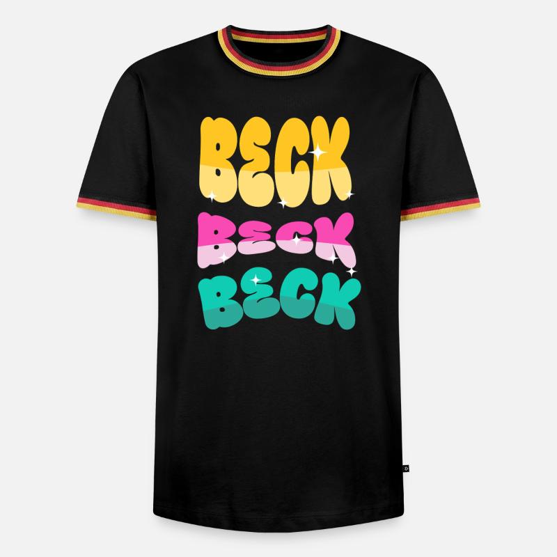 Beck - Men's Ringer Shirt - white/tricolour