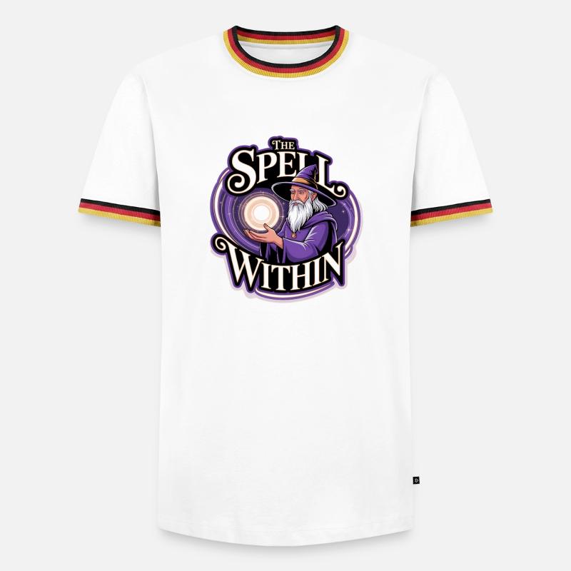 Magic Wizard – The Spell Within - Men's Ringer Shirt - white/tricolour