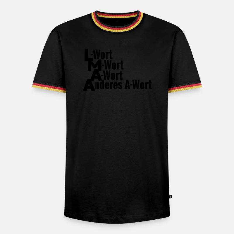LMAA - Men's Ringer Shirt - white/tricolour