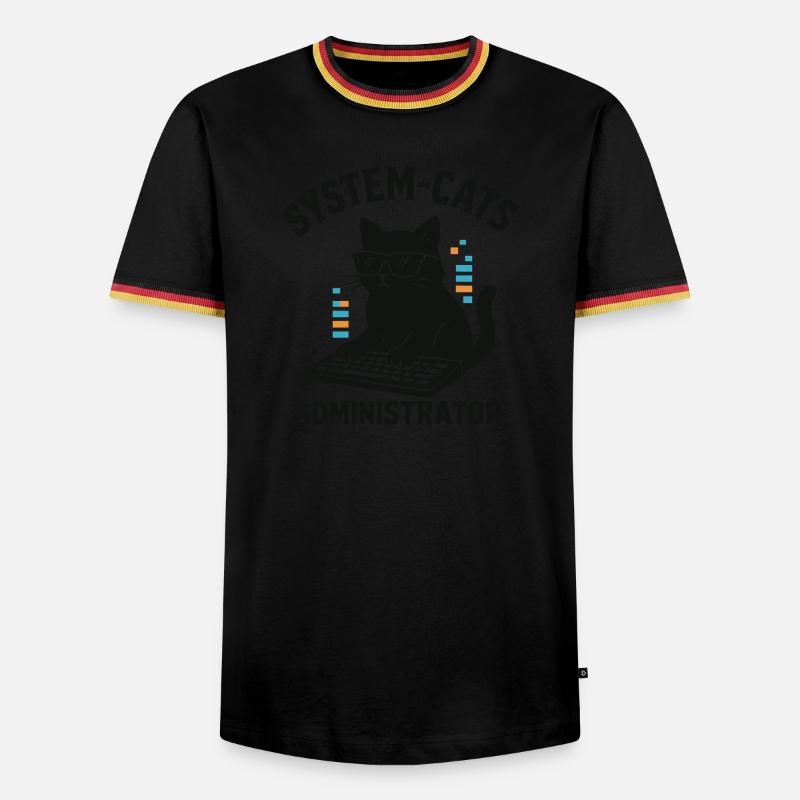 System Cats Administrator - Men's Ringer Shirt - black/tricolour