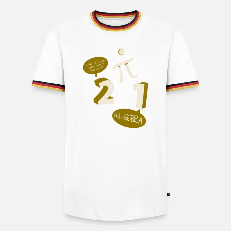 Math Math Math Teacher Mathematician - Men's Ringer Shirt - white/tricolour