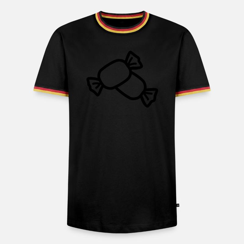candy - Men's Ringer Shirt - black/tricolour