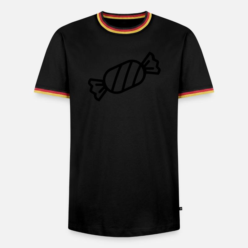 candy - Men's Ringer Shirt - black/tricolour