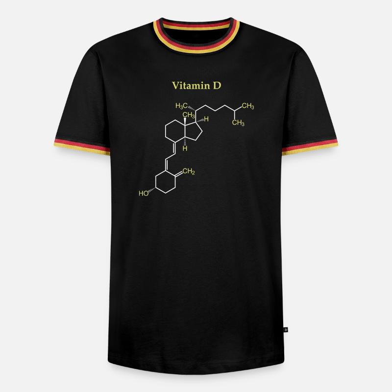 Vitamin D Structure - Men's Ringer Shirt - black/tricolour