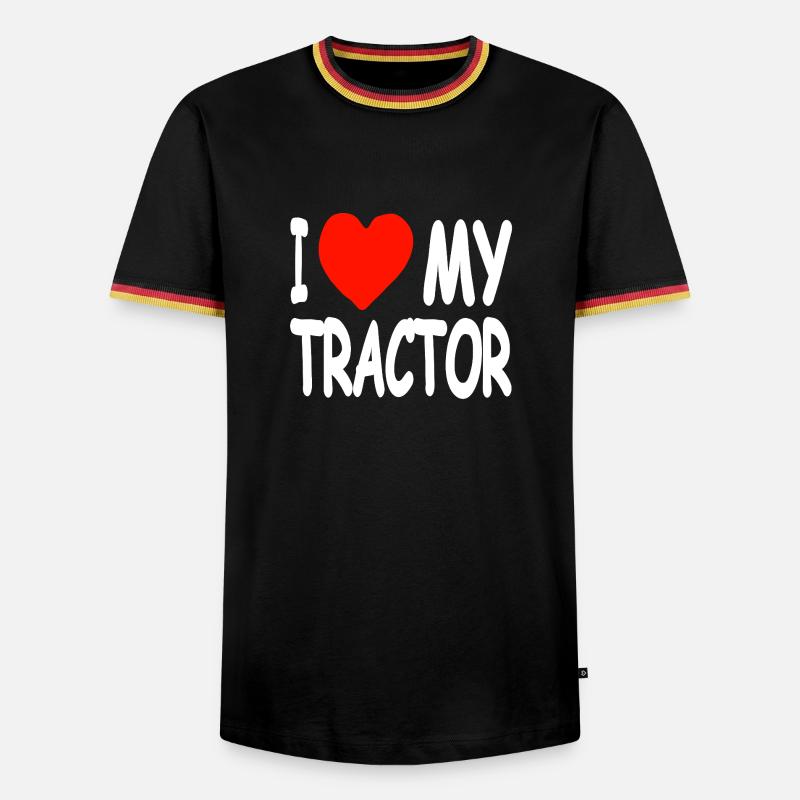 Tractor - Men's Ringer Shirt - black/tricolour