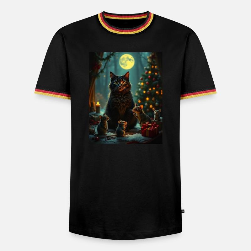 Didimaus - Men's Ringer Shirt - black/tricolour