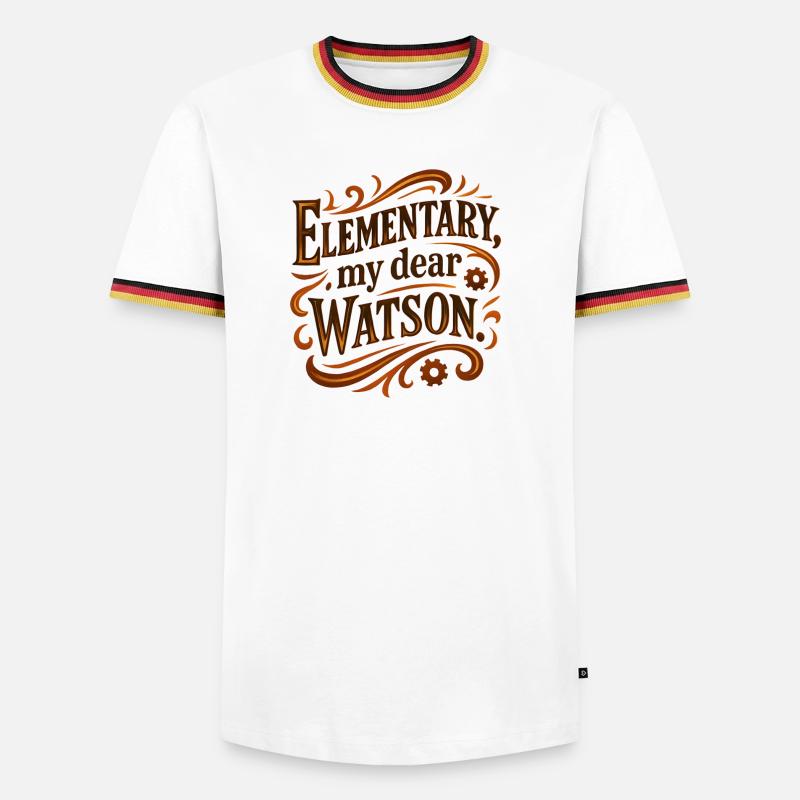 Elementary my dear Watson - Men's Ringer Shirt - white/tricolour