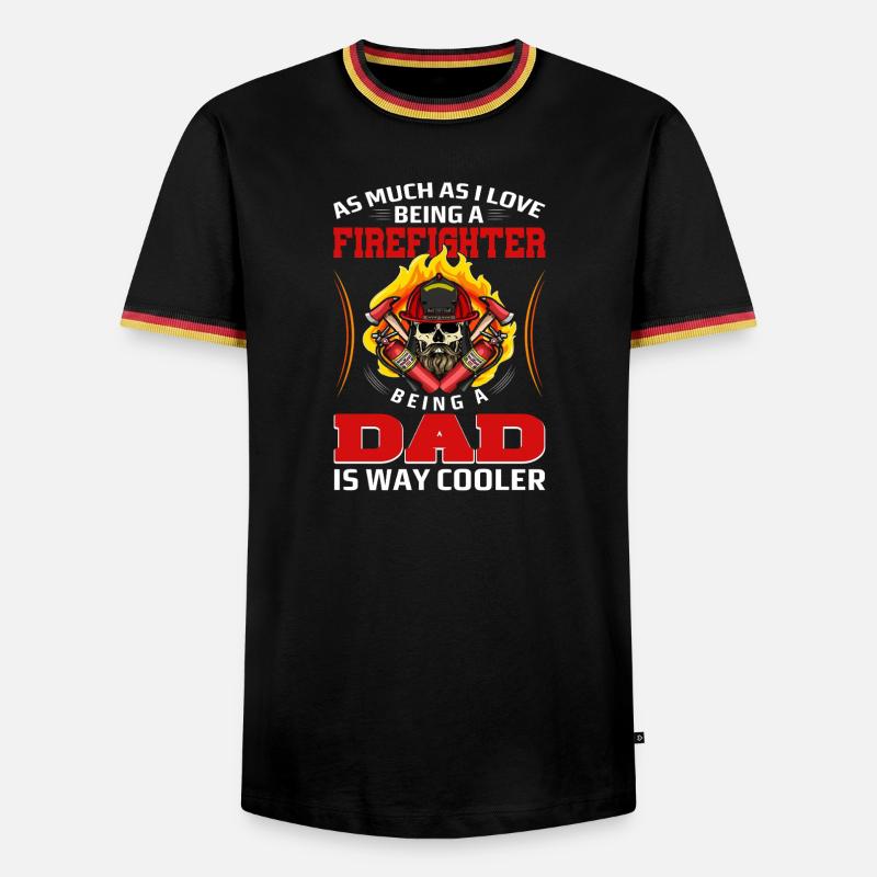 Fire Brigade Dad - Men's Ringer Shirt - black/tricolour