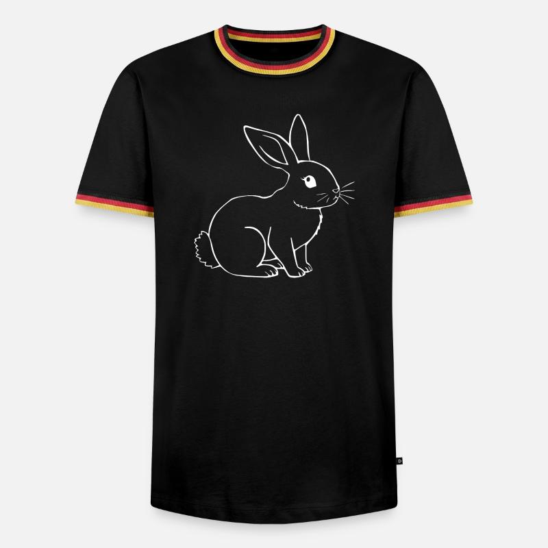 Rabbit Bunny Bunny Dwarf Rabbit Gift - Men's Ringer Shirt - black/tricolour