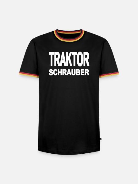 Tractor - Men's Ringer Shirt - black/tricolour