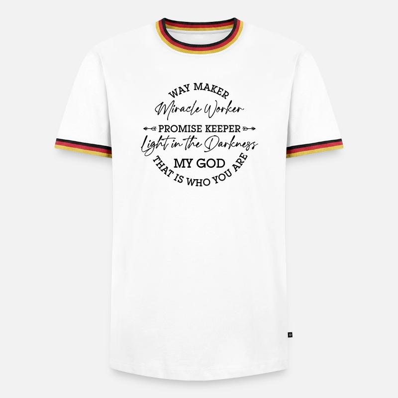 waymaker - Men's Ringer Shirt - white/tricolour
