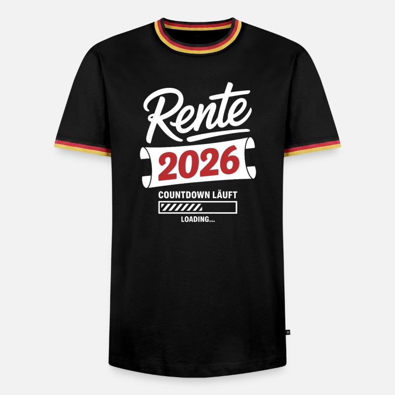 Pension 2026 countdown is on - Men's Ringer Shirt - black/tricolour