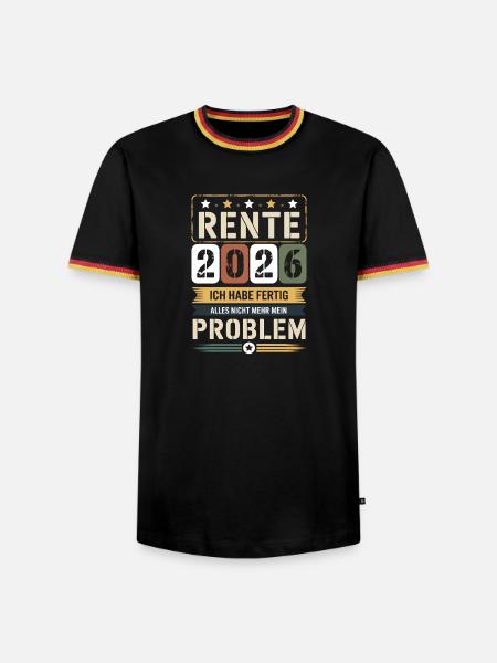 Pension 2026 I'm done - Men's Ringer Shirt - black/tricolour