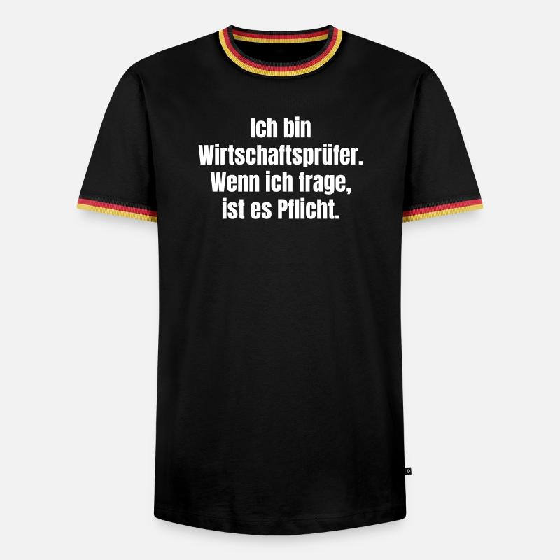 Je suis expert-comptable agréé Devis - T-shirt contrasté Homme - noir/tricolore