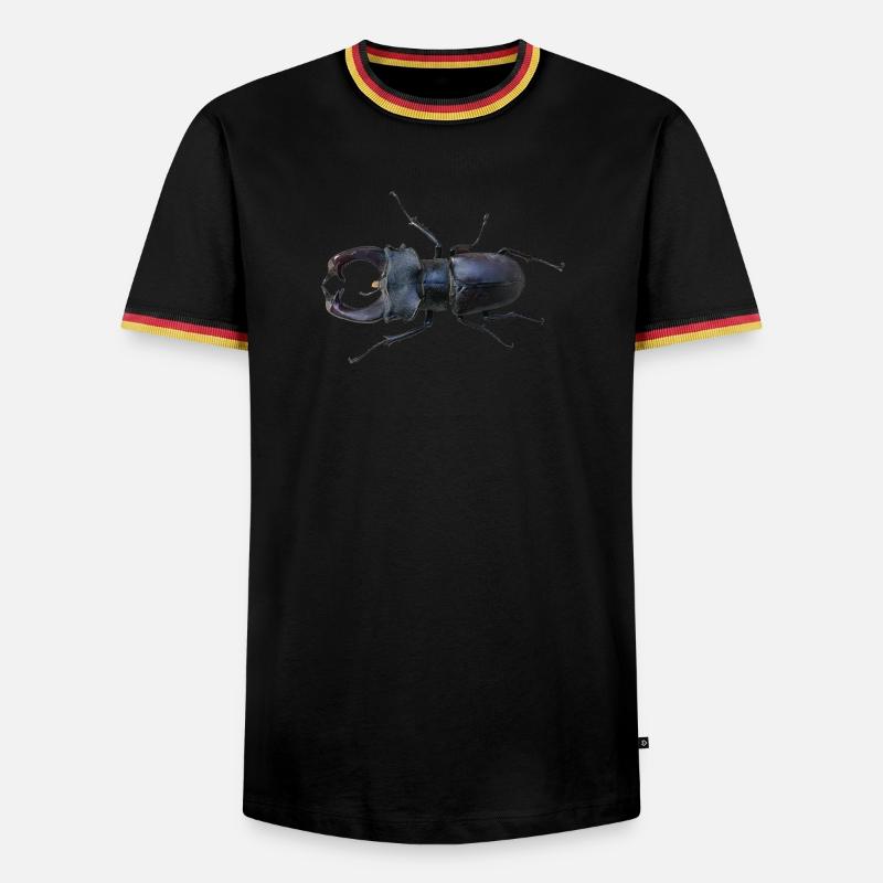 Hirschkäfer  - Men's Ringer Shirt - black/tricolour