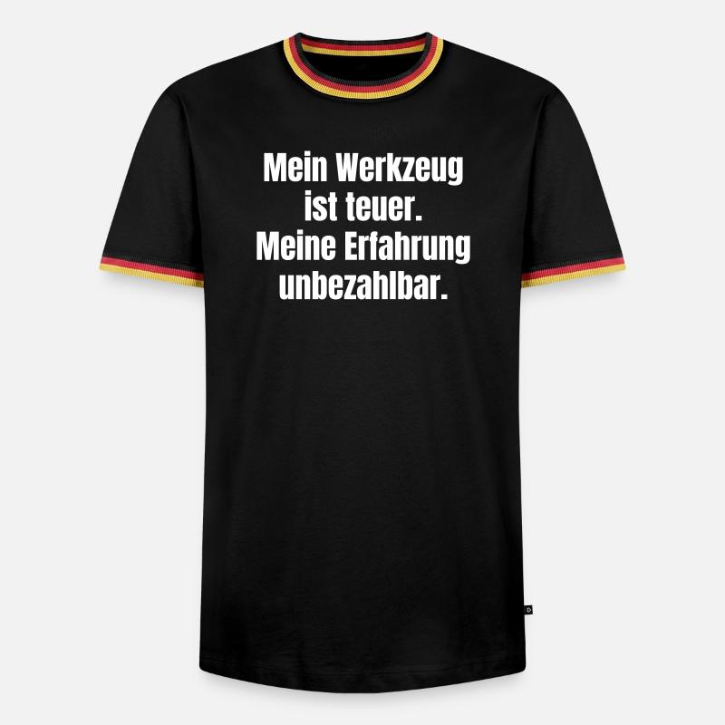 Tools expensive, experience priceless - Men's Ringer Shirt - black/tricolour