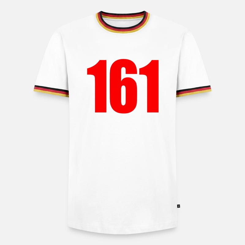 161 – Antifa Code Statement - Men's Ringer Shirt - white/tricolour