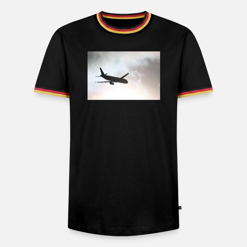 Das Phantom am Himmel - Männer Kontrast-T-Shirt - Schwarz/Dreifarbig