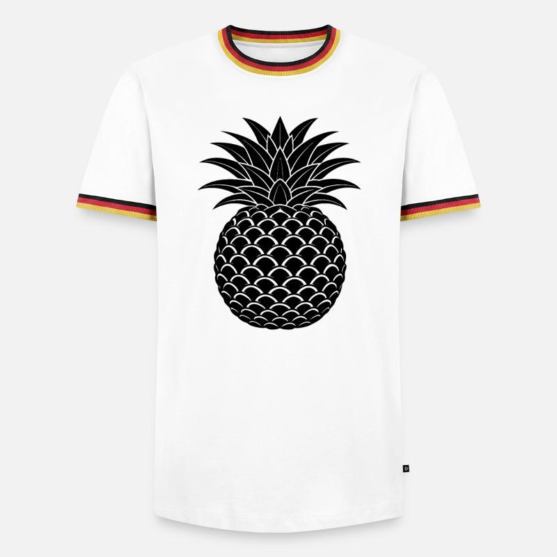 Pineapple - Men's Ringer Shirt - white/tricolour