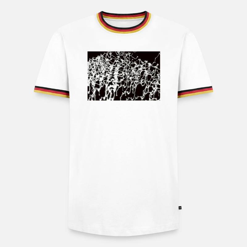 Lichtspiele 7 - Men's Ringer Shirt - white/tricolour