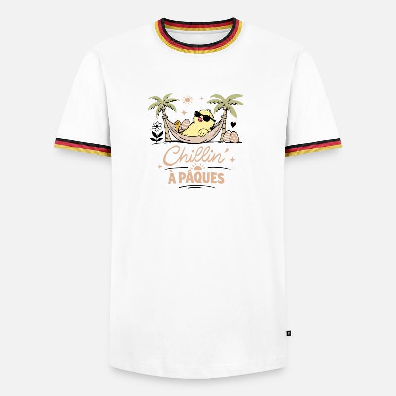 Easter Chick - Men's Ringer Shirt - white/tricolour
