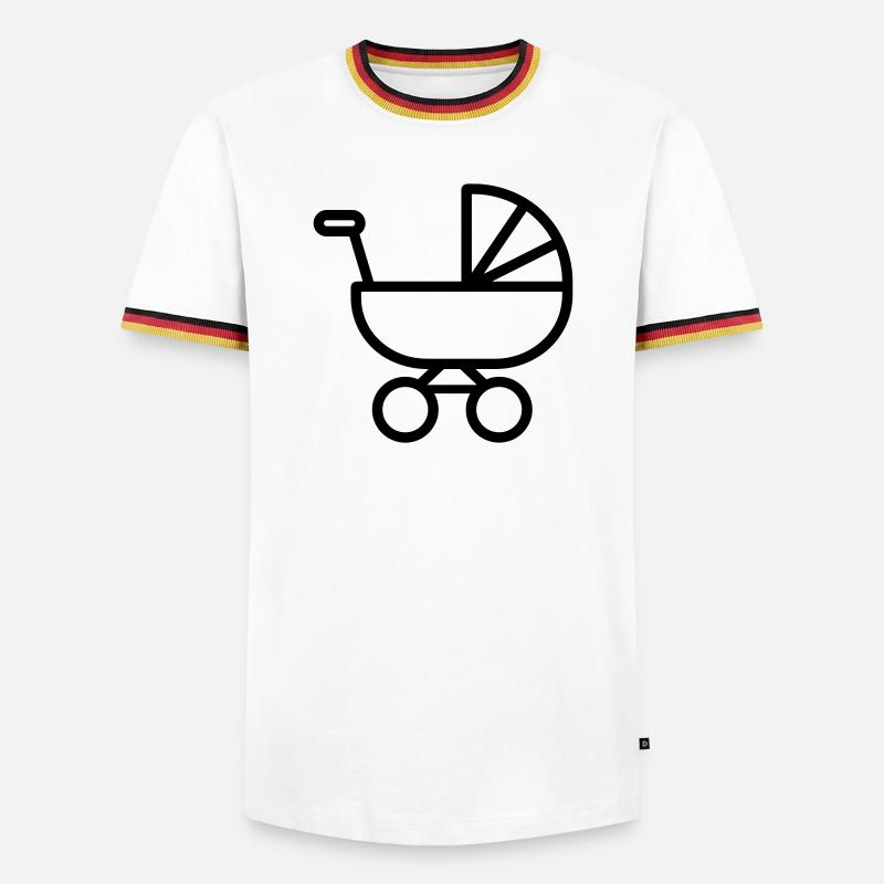 stroller_-1-stroller - Men's Ringer Shirt - white/tricolour