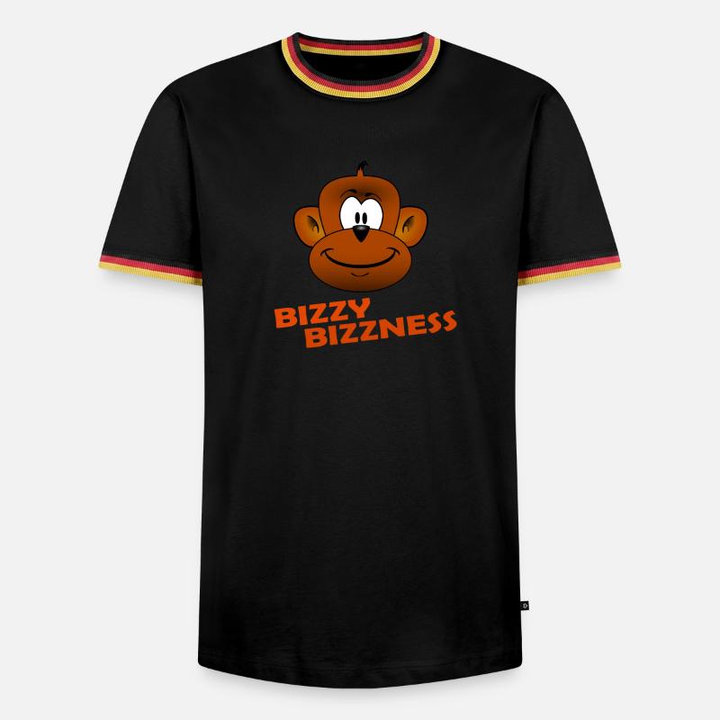 BIZZY BIZZNESS - Men's Ringer Shirt - white/tricolour