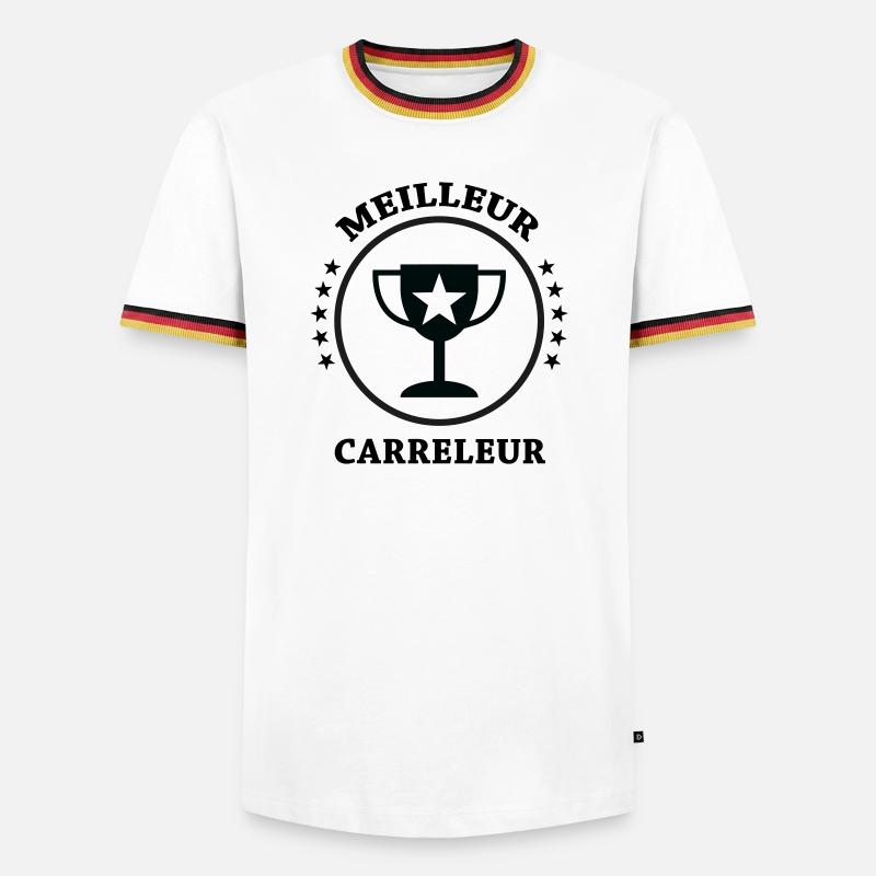 Best Tiler - Men's Ringer Shirt - white/tricolour