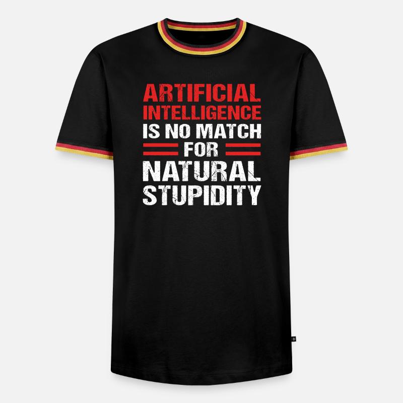 Artificial Intelligence GPT - Men's Ringer Shirt - black/tricolour