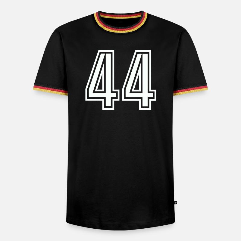 44 - Men's Ringer Shirt - black/tricolour
