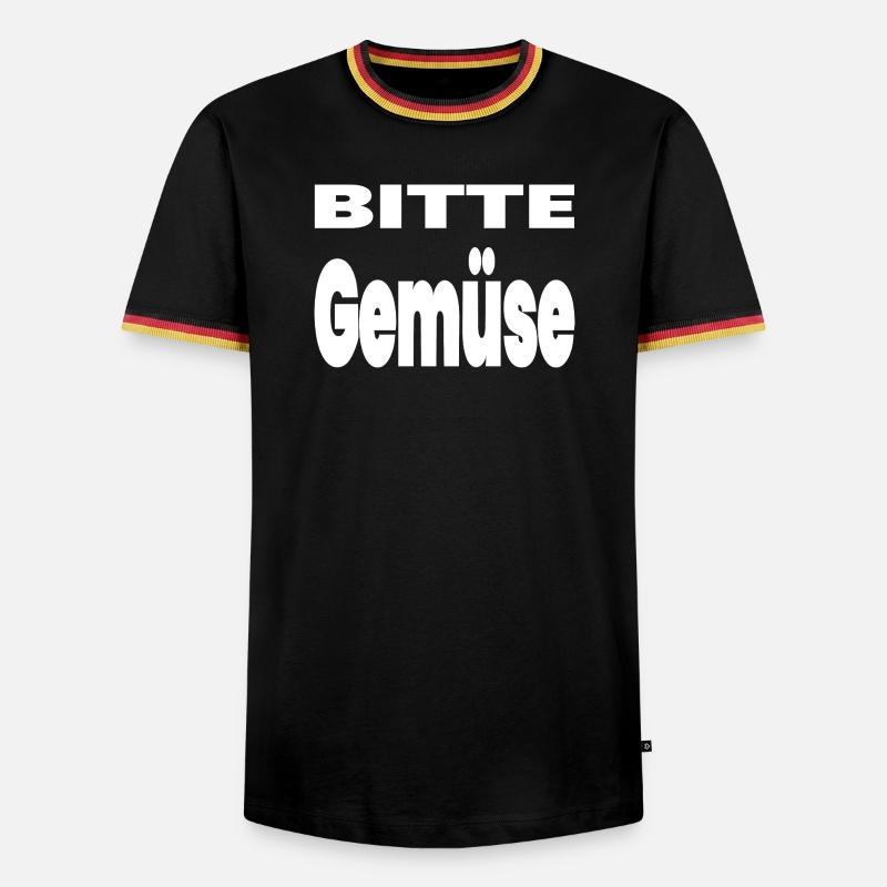 Vegetable - Men's Ringer Shirt - black/tricolour