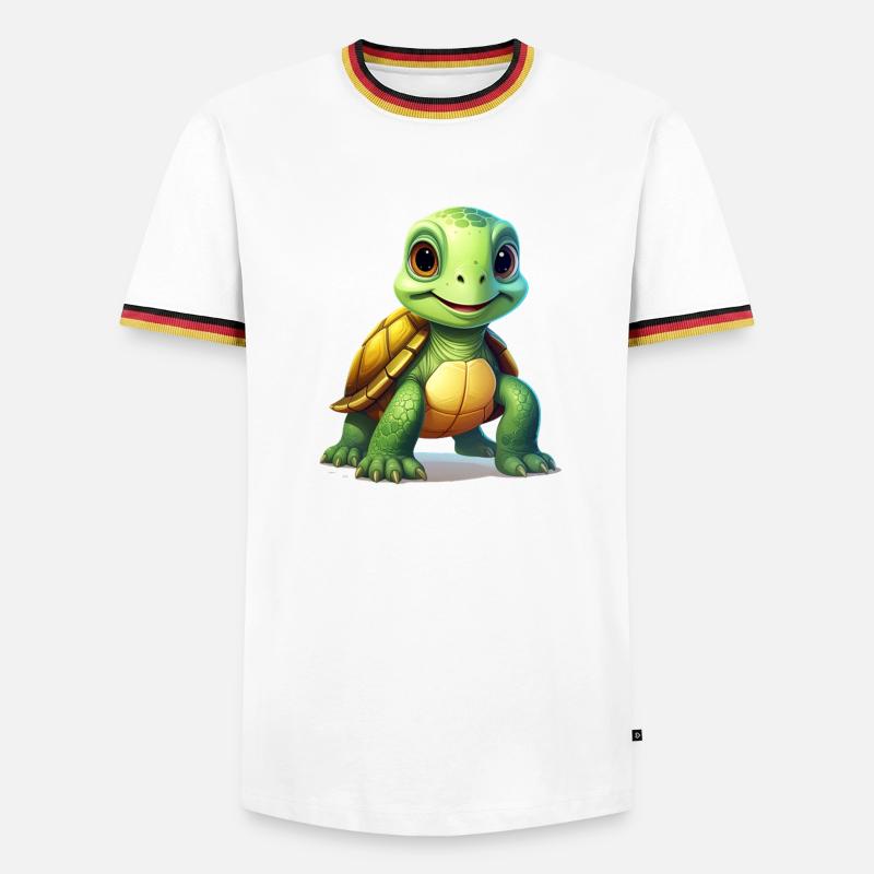 Turtle - Men's Ringer Shirt - white/tricolour