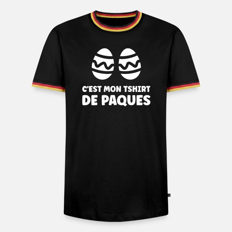 EASTER EGGS - Men's Ringer Shirt - black/tricolour