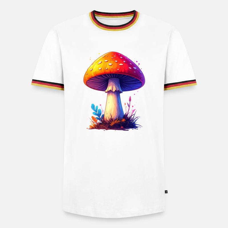 fly agaric - Men's Ringer Shirt - white/tricolour