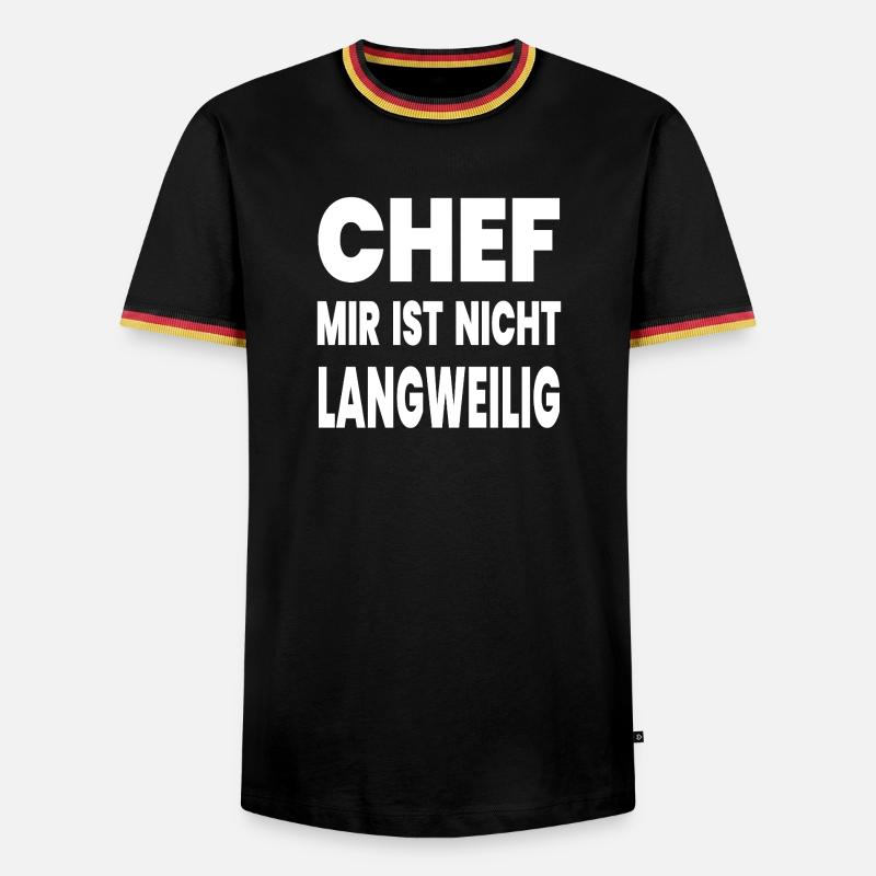 chef - Men's Ringer Shirt - black/tricolour