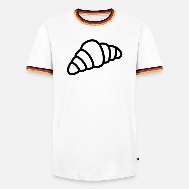 crescent - Men's Ringer Shirt - white/tricolour