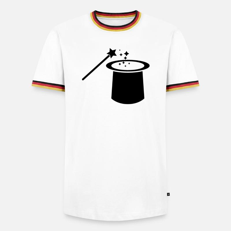 Magic hat - Men's Ringer Shirt - white/tricolour