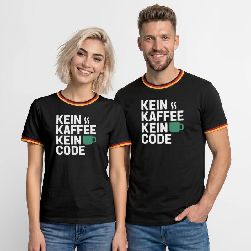 No Coffee No Code Programmer Computer Scientist Men's Ringer Shirt