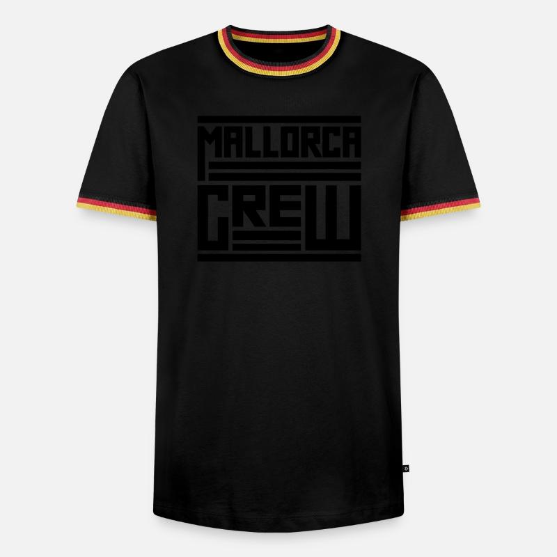 Mallorca Crew - Men's Ringer Shirt - black/tricolour