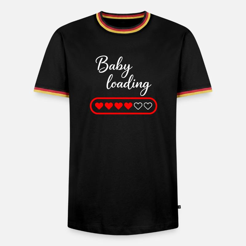 Baby loading - Men's Ringer Shirt - black/tricolour