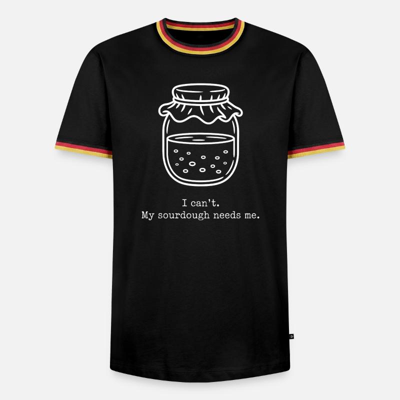 Sauerteig-Duty-Glas - Männer Kontrast-T-Shirt - Schwarz/Dreifarbig