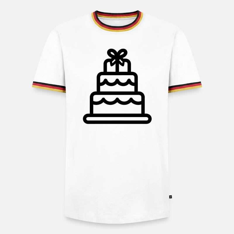 Wedding Cake - Men's Ringer Shirt - white/tricolour