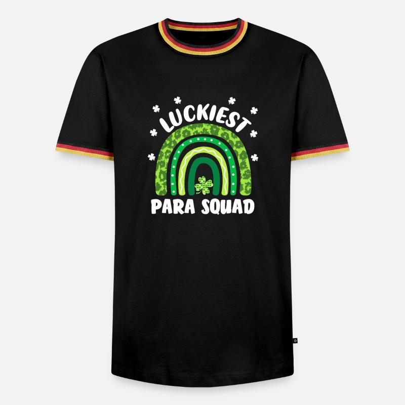 Luckiest Para Squad - Men's Ringer Shirt - black/tricolour