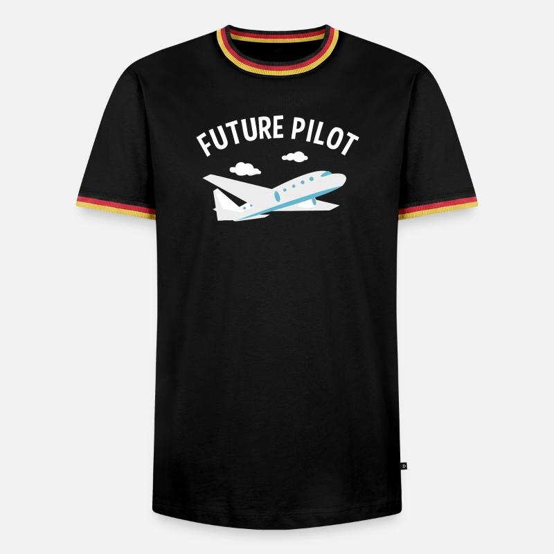 Future Pilot Tee - Men's Ringer Shirt - black/tricolour