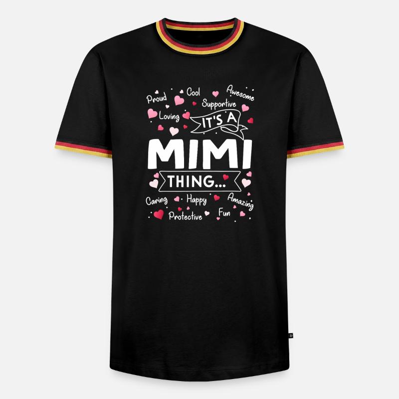 Das ist eine Mimi-Sache - Männer Kontrast-T-Shirt - Schwarz/Dreifarbig