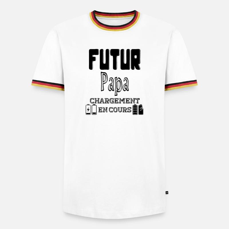 Daddy-to-be Loading In Progress - Men's Ringer Shirt - white/tricolour