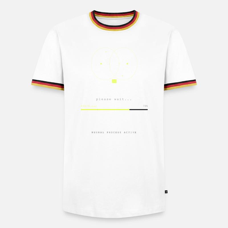 BRAIN.EXE IS LOADING - Men's Ringer Shirt - white/tricolour